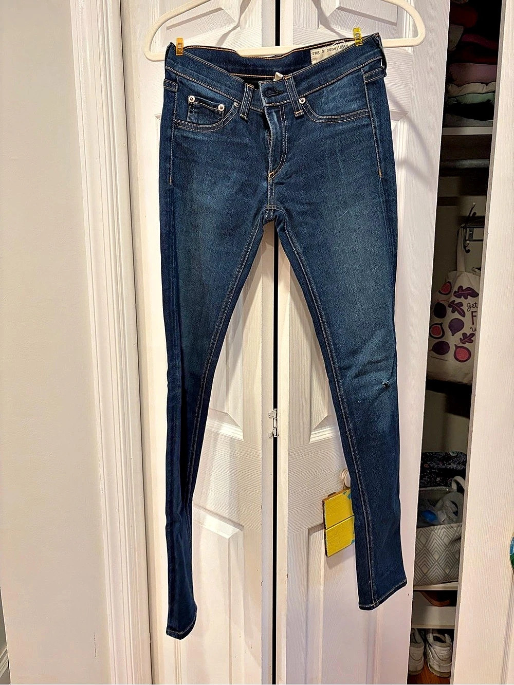 rag & bone Cate Skinny Jeans Blue Waist 25